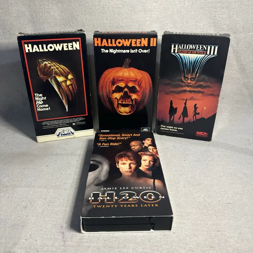 Halloween VHS Lot – 4 Classic Horror Titles –H2O 2, 3  Michael Myers –
