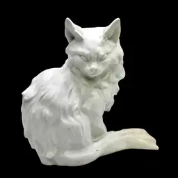 Kaiser W. Germany White Porcelain Cat Statue 4.5”