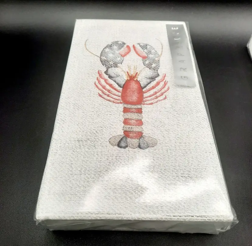 Patriotic Lobster Dinner Guest Napkins by Graphique Memorial Day 4th of July Lobster Boil