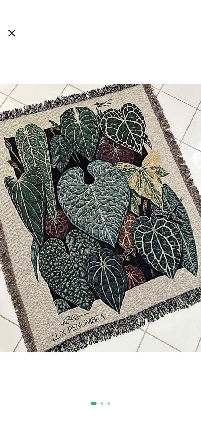 Anthurium | Woven Tapestry Blanket * 10% off $165 PLANTiMUS special