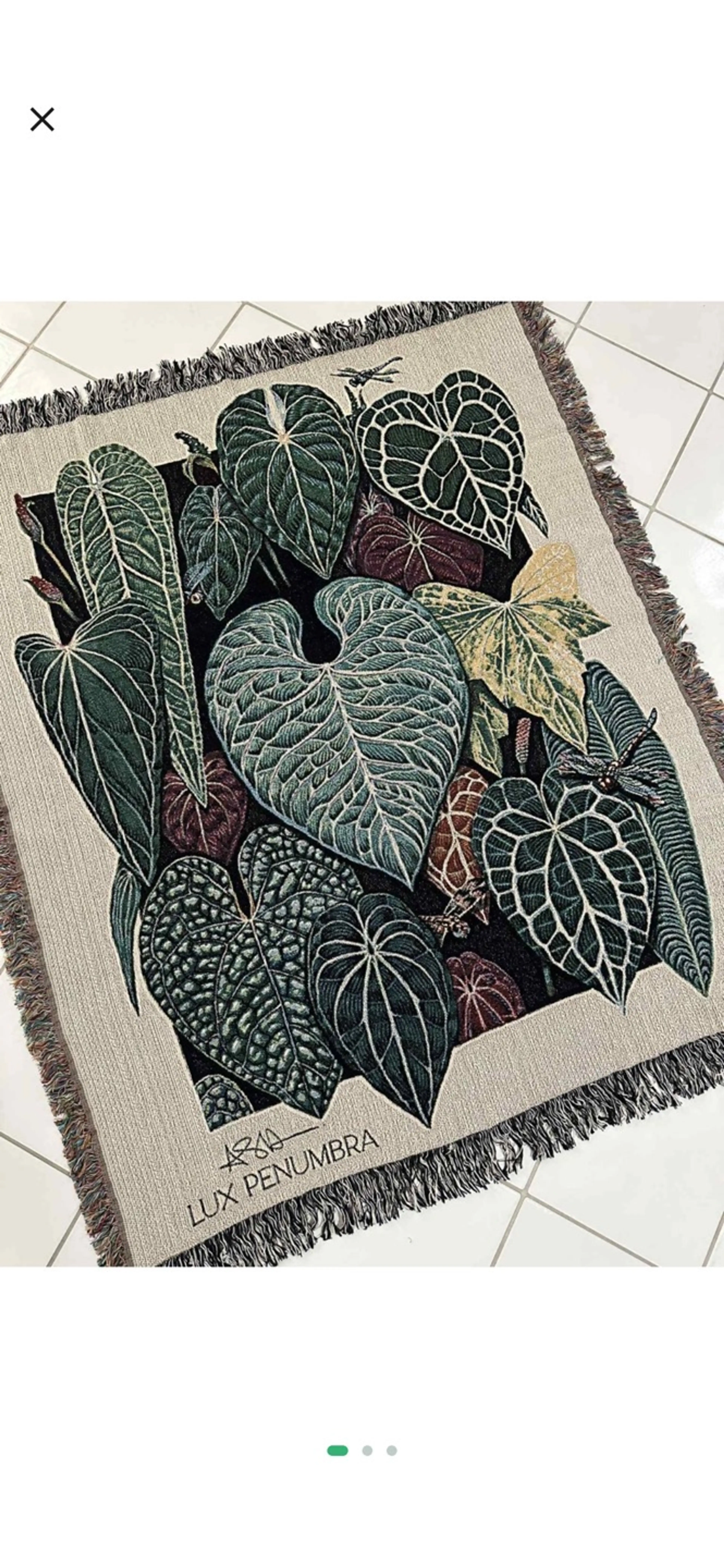 Anthurium | Woven Tapestry Blanket * 10% off $165 PLANTiMUS special