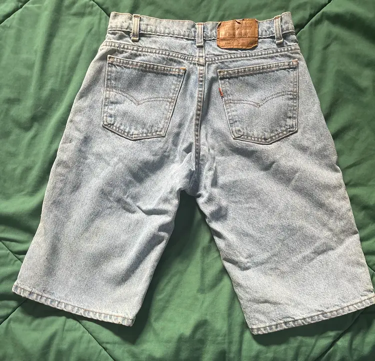 Orange Tab Levis 550 Denim Shorts Mens 30” Waist - TRUE 26” SEE 80s 90s Vtg USA