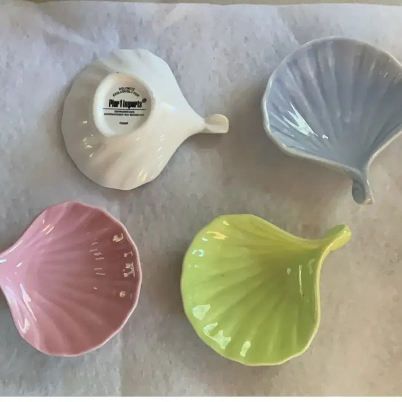 Shell-shaped Teabag Holders Set Of 4