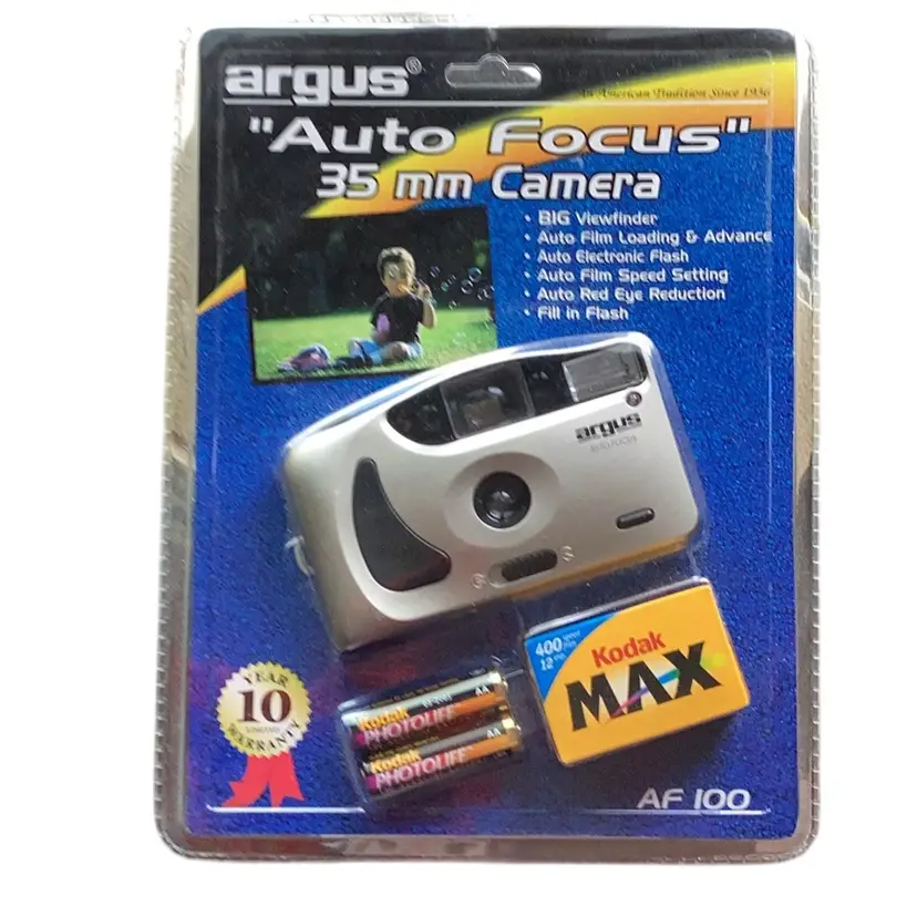 NOS - 1999 Argus Auto Focus 35 mm Camera (with Film And Batteries - Expired)