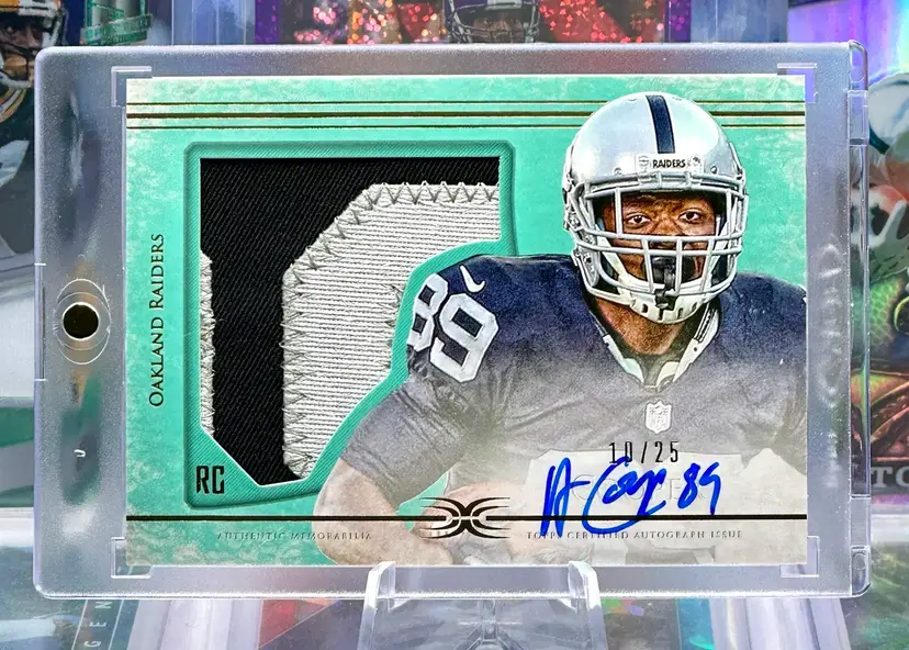 Amari Cooper 2015 Topps Rookie RPA /25 AUTO Autograph ON CARD Jersey Patch SP Raiders Browns Bills Alabama Crimson Tide