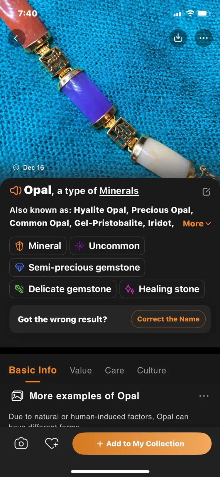 Chinese Multiple Stoned 7.5 Inch Bracelet. Beautiful Smooth Stones!