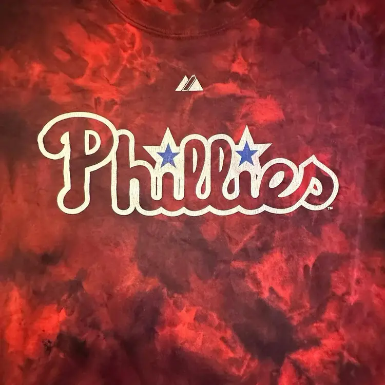 Philadelphia Phillies Burrell Tie Dyed T-shirt Medium