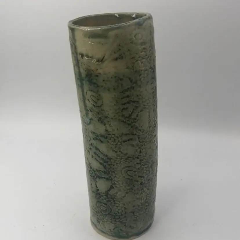 Celadon Jade Glazed Art Studio Vase