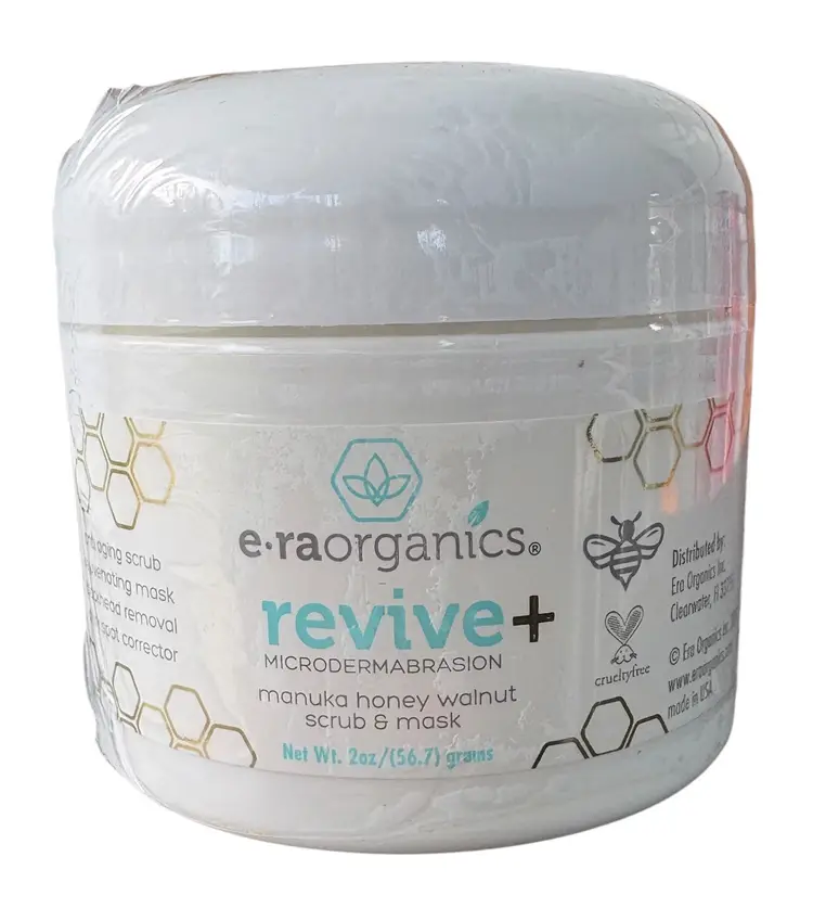 Era Organics Revive + Microdermabrasion Manuka Honey Walnut 2 oz. Scrub & Mask
