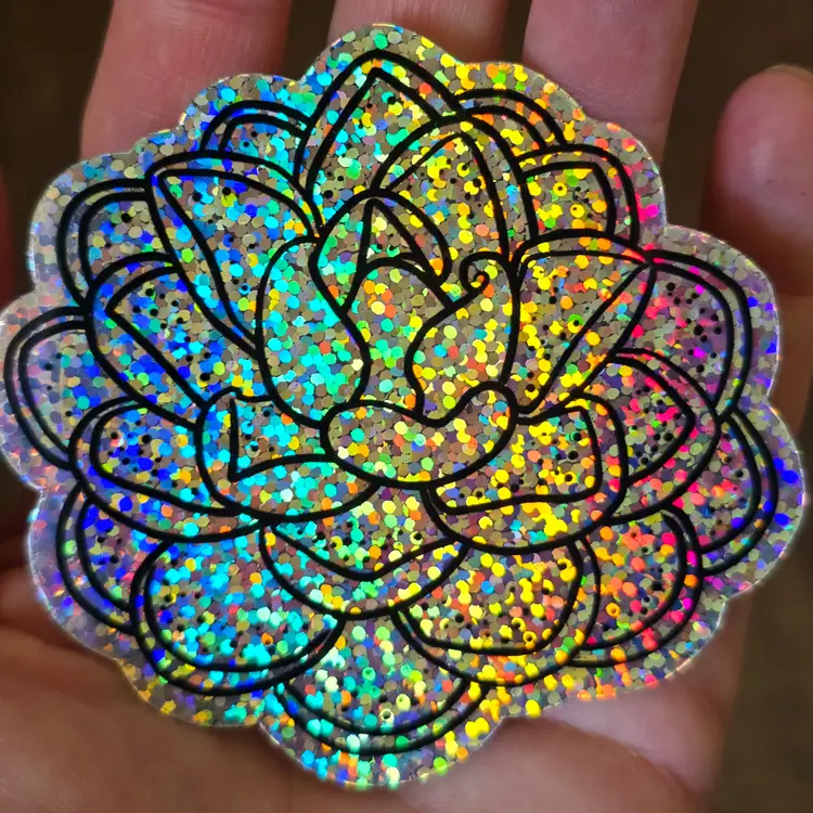 ADD-ON new 3 inch Pinguicula glitter sticker