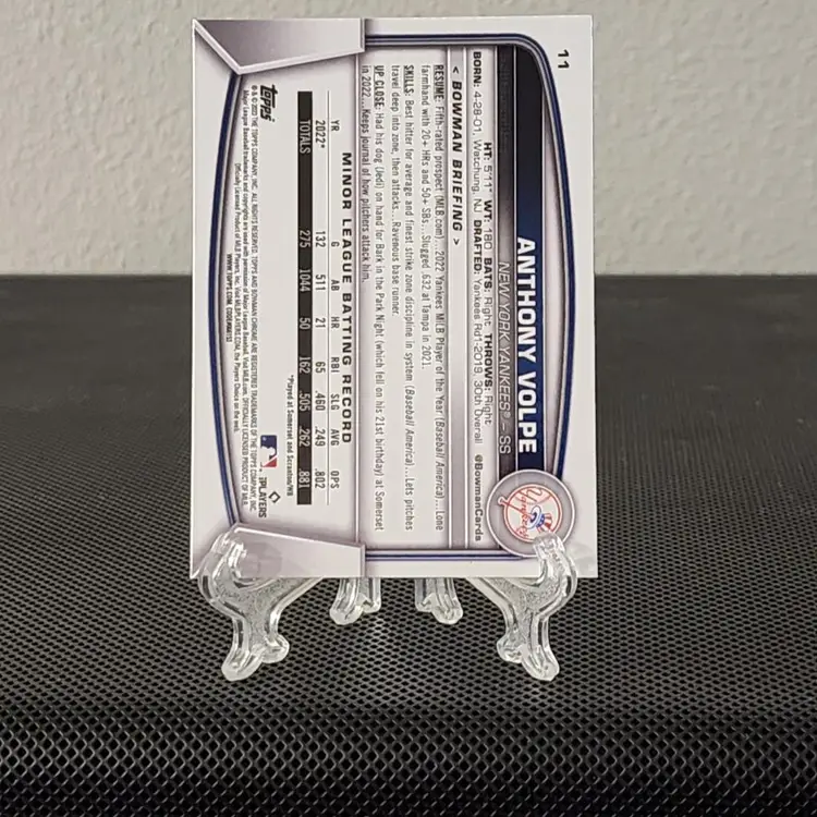 Anthony Volpe 2023 Bowman Chrome Sapphire RC - Yankees