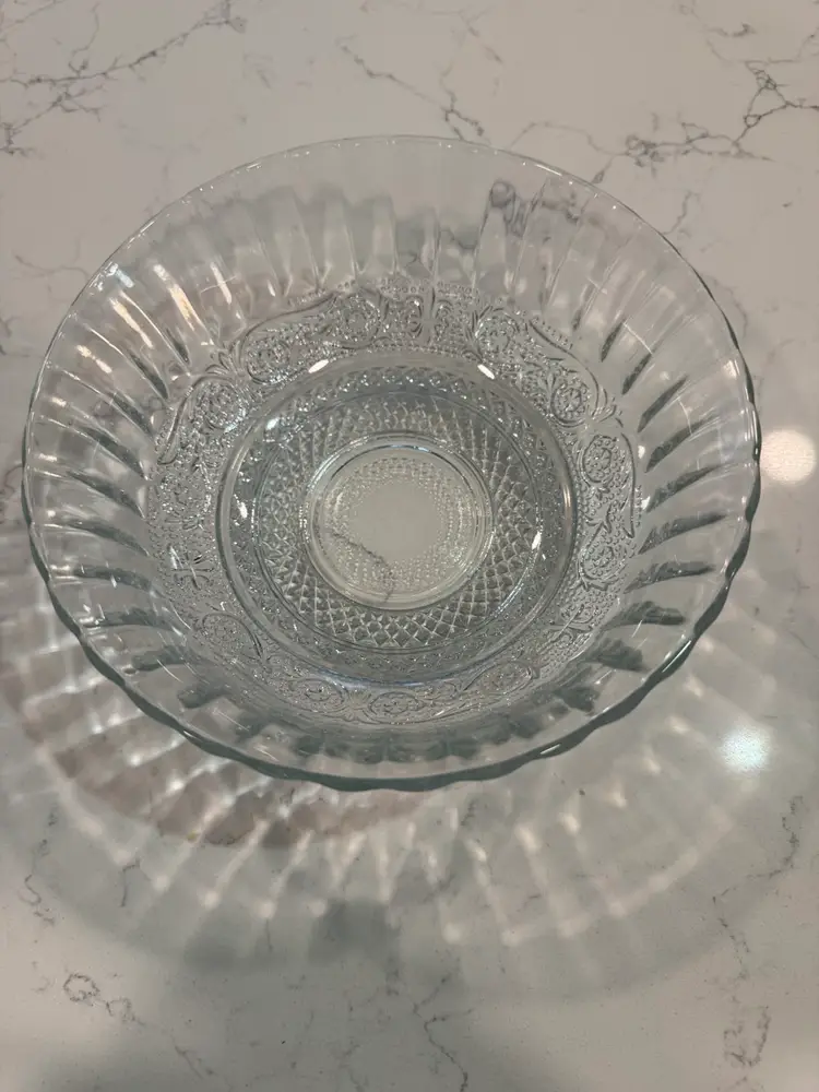 Pressed Glass Bowl