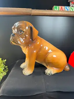 Marwal Boxer Statue-Imprinted Marwal Motif -Beautifully Glazed & Painted-Details are Amazing