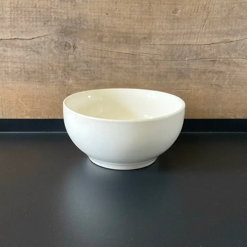 Vintage Bowl Farmhouse White Soup Cereal Restaurant Ware Bowl, Diner Ware, Antique White Ironstone, 1940s Retro Kitchen