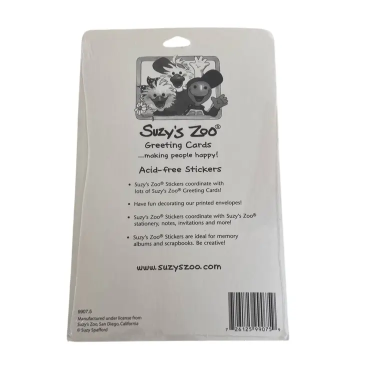 NOS 1990’s Suzy’s Zoo Sticker Set with Cuddle and Coo Baby Designs #9907