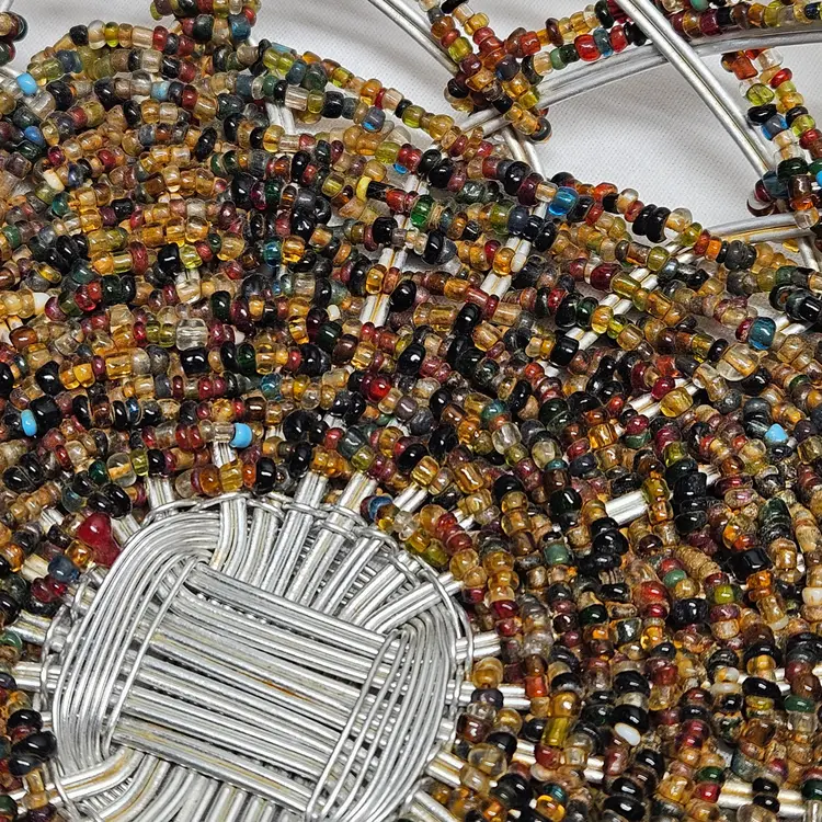 Decorative Square Wire Seed Bead Basket