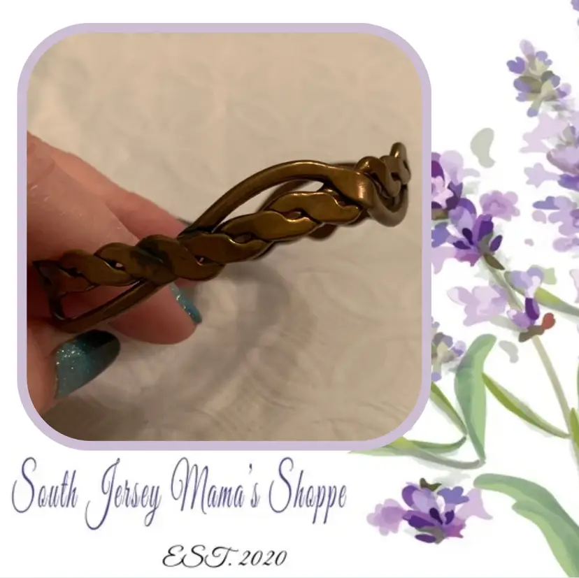 Vintage Handmade Twisted Metal Bangle Bracelet (TLC)