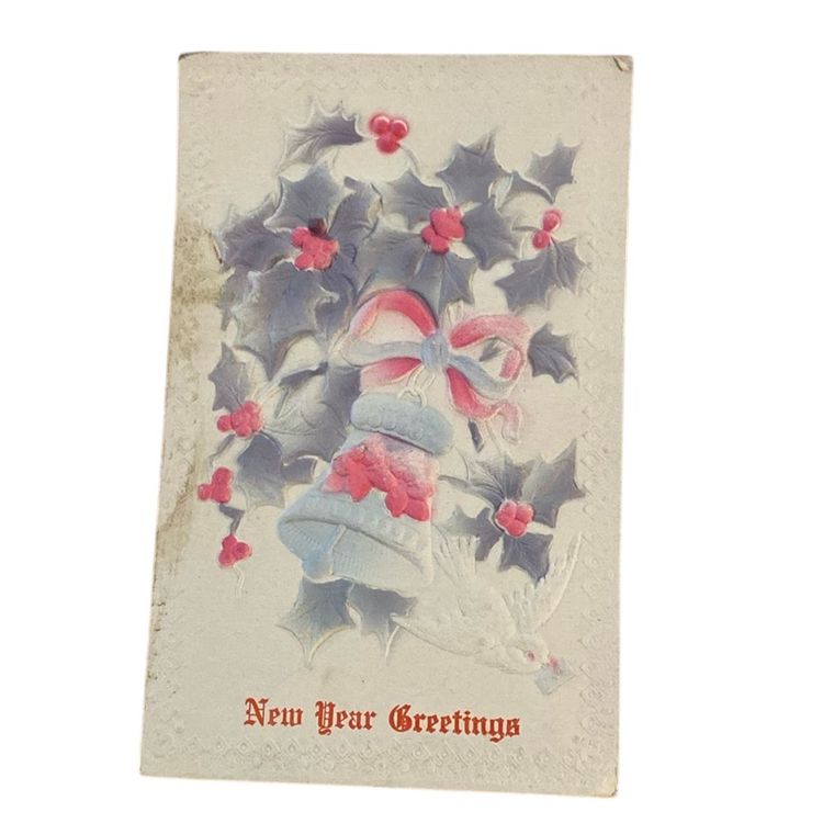 Vintage/Antique New Years Postcard Addressed