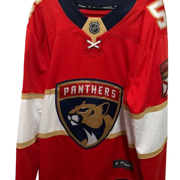 New$175-Fanatics Aaron Ekblad Florida Panthers Red Home Team Breakaway Player Jersey Large