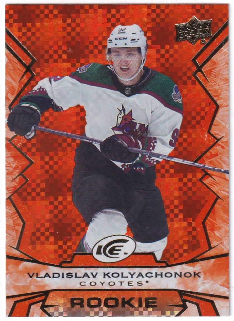 2022-23 Upper Deck Ice Orange #107 Vladislav Kolyachonok Arizona Coyotes Hockey Card