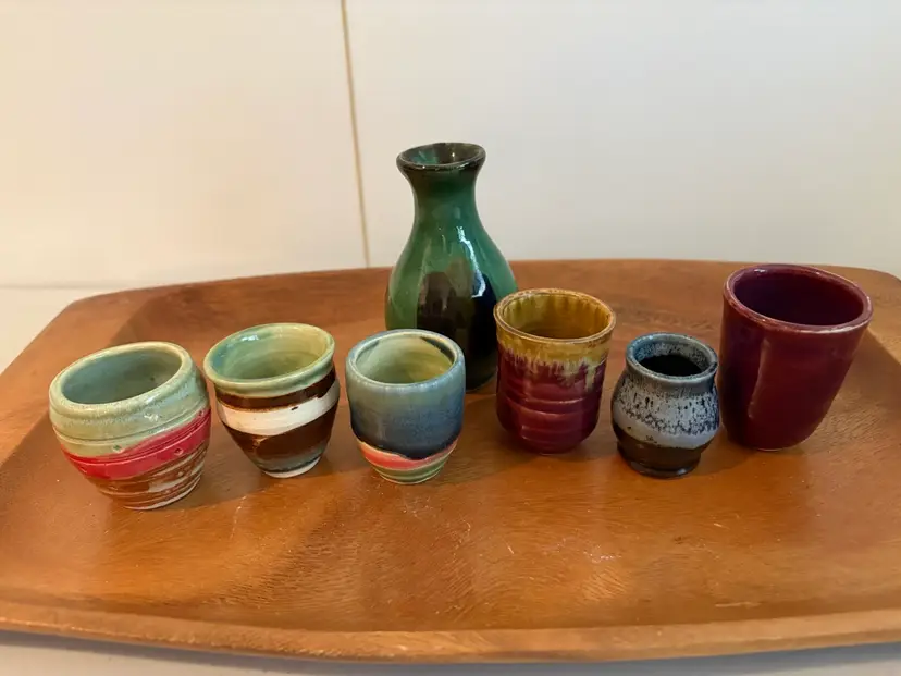 A Collection Of Small Pottery Pots