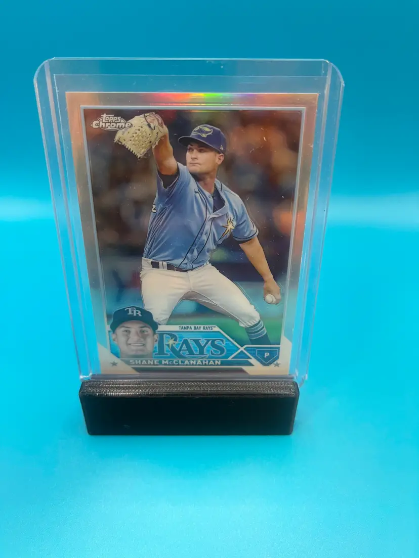 Shane McClanahan Topps Chrome Refractor Tampa Bay Rays