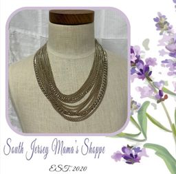 Japan 12 Strand Metal Chain Necklace