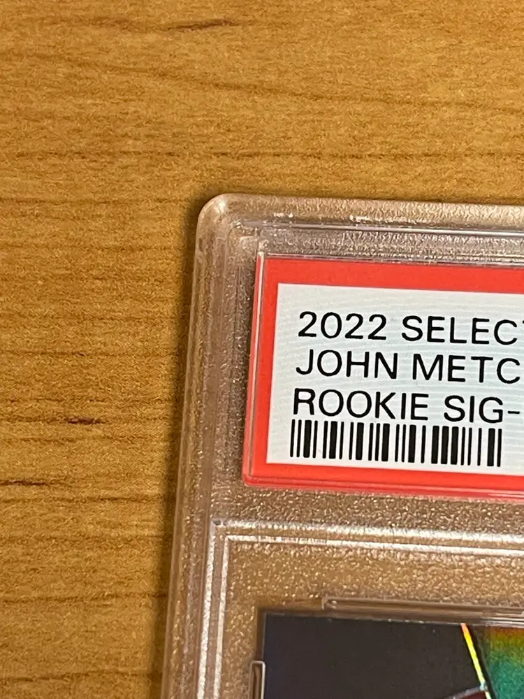 2022 Select John Metchie lll RC Sig MAROON PRIZM PSA 10 34/60