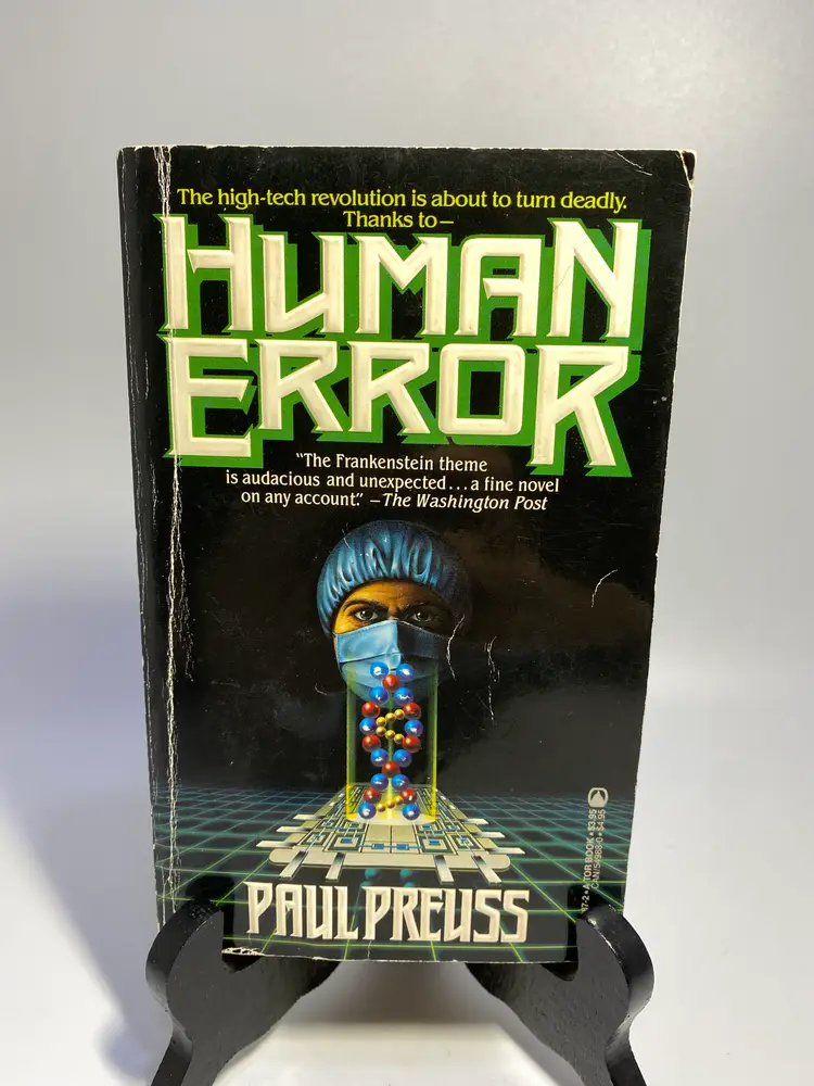 Vintage 'Human Error' by Paul Preuss Paperback 1987