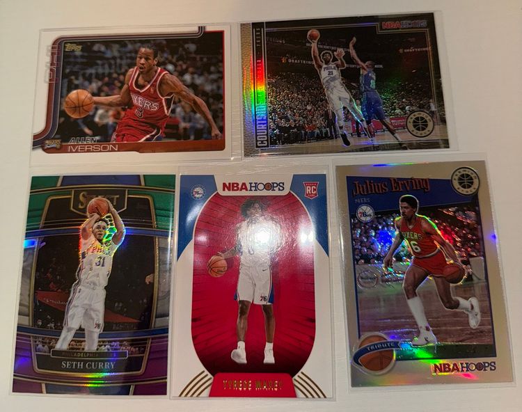 Philadelphia 76ers 5 Card Lot