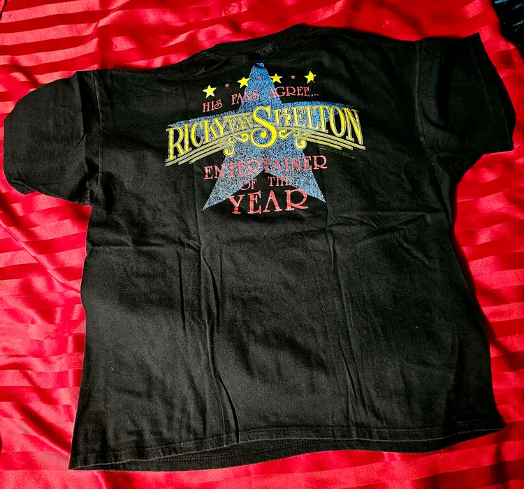 Vintage 90s 1990 Ricky Van Shelton Country Music Artist Brockum Shirt Size XL