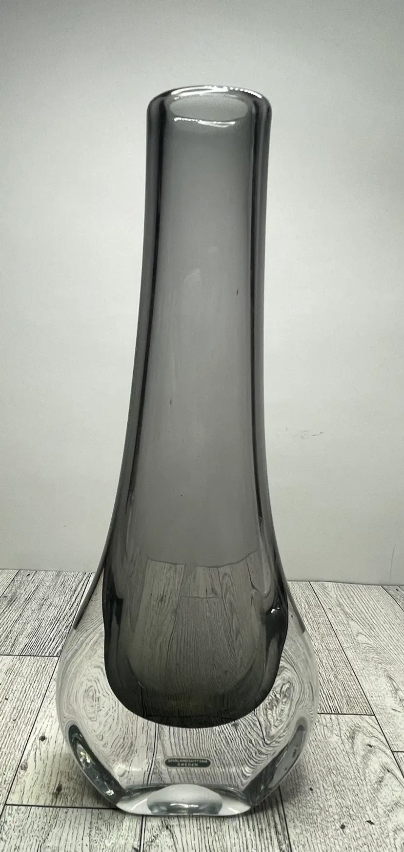 Vintage Smalandshyttan Swedish Glass Vase