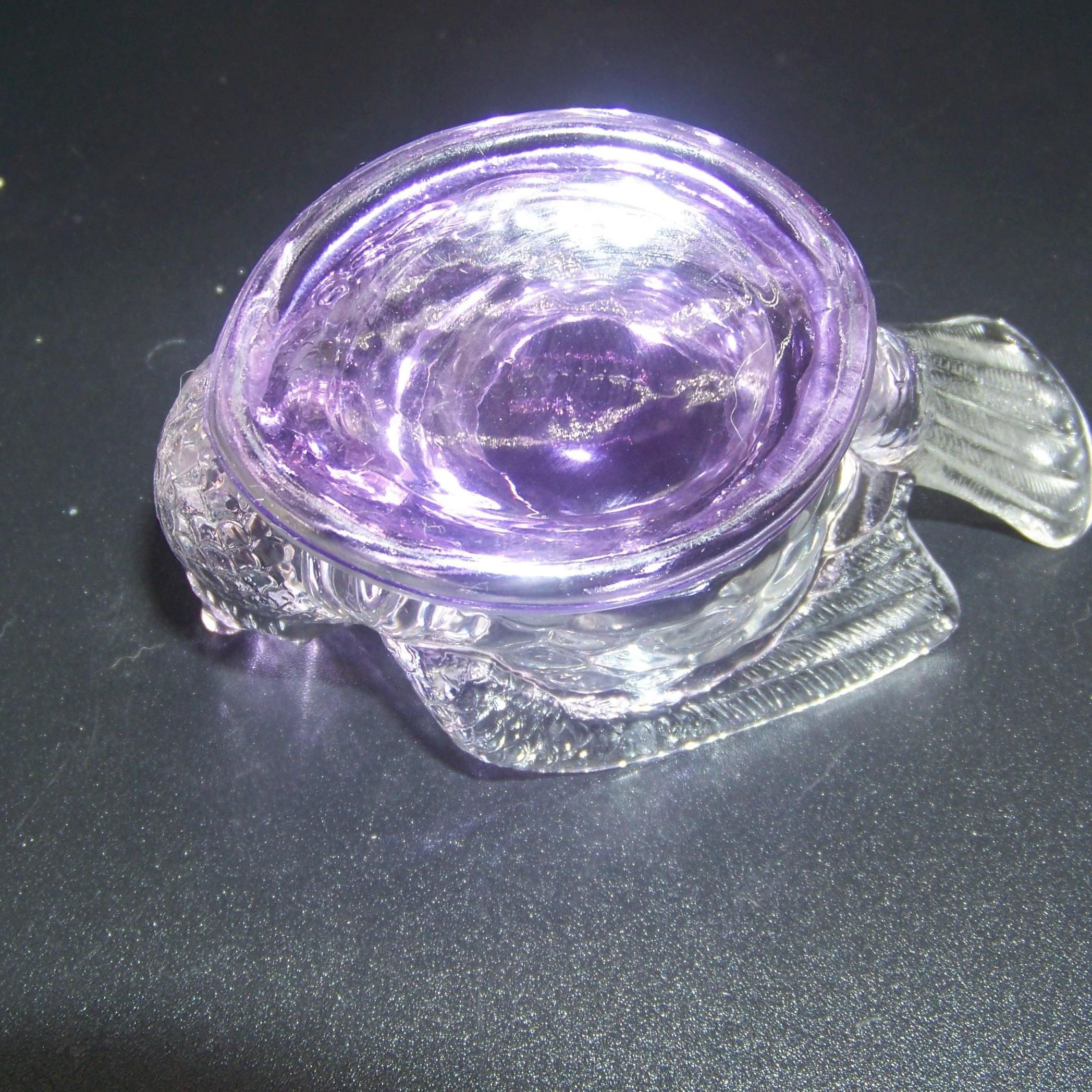 Niknax · Degenhart Pressed Glass Bird with Berry Salt Cellar