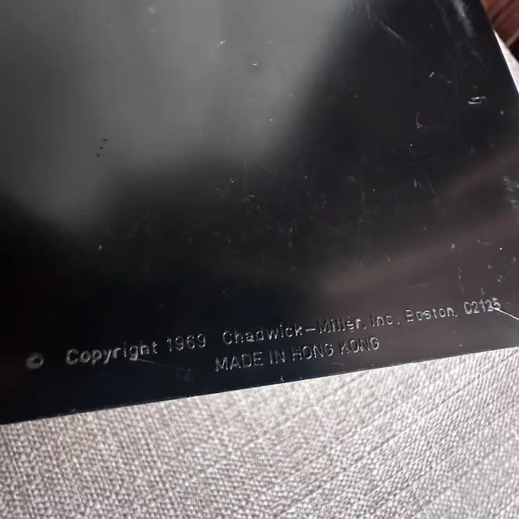 Vintage Rare 1969 Chadwick-Miller Inc 4” Photo Cube Made In Hong Kong MCM Retro