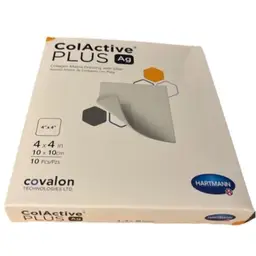 CAVALON Silver ColActive Plus Collagen Dressing 4”x4”  (BOX of 10)