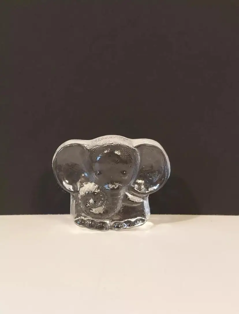 Riedel Crystal Elephant Figurine Paperweight