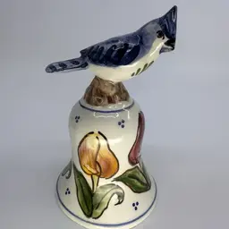 Hand-painted Bird On A Bell 5”