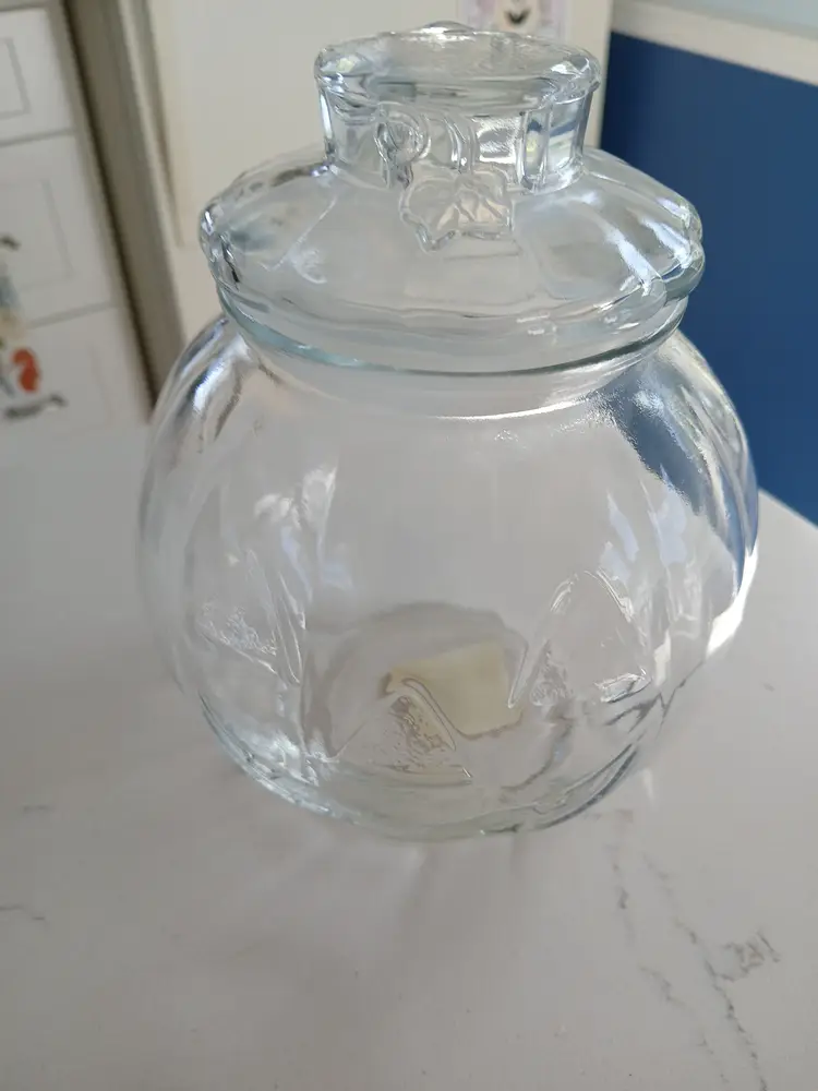 Vintage Glass Libbey Jack o lantern  with original tag