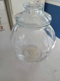 Vintage Glass Libbey Jack o lantern with original tag