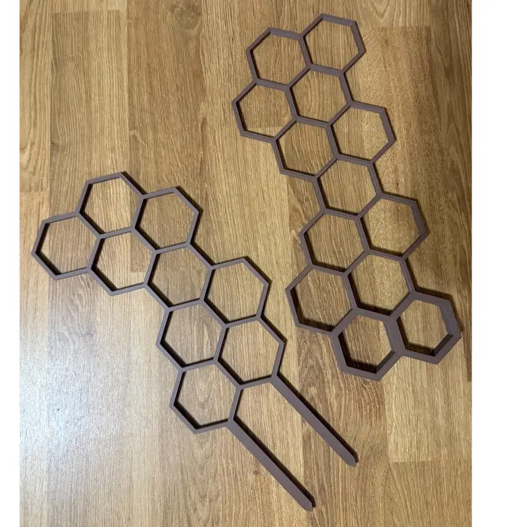 Modular Honeycomb Trellis - Matte Brown