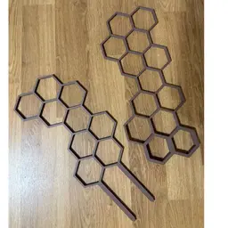 Base + 1 extension - Modular Honeycomb Trellis - Matte Brown