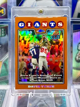 David Tyree 2008 Topps Chrome Bronze /425 Refractor “THE CATCH” New York Giants