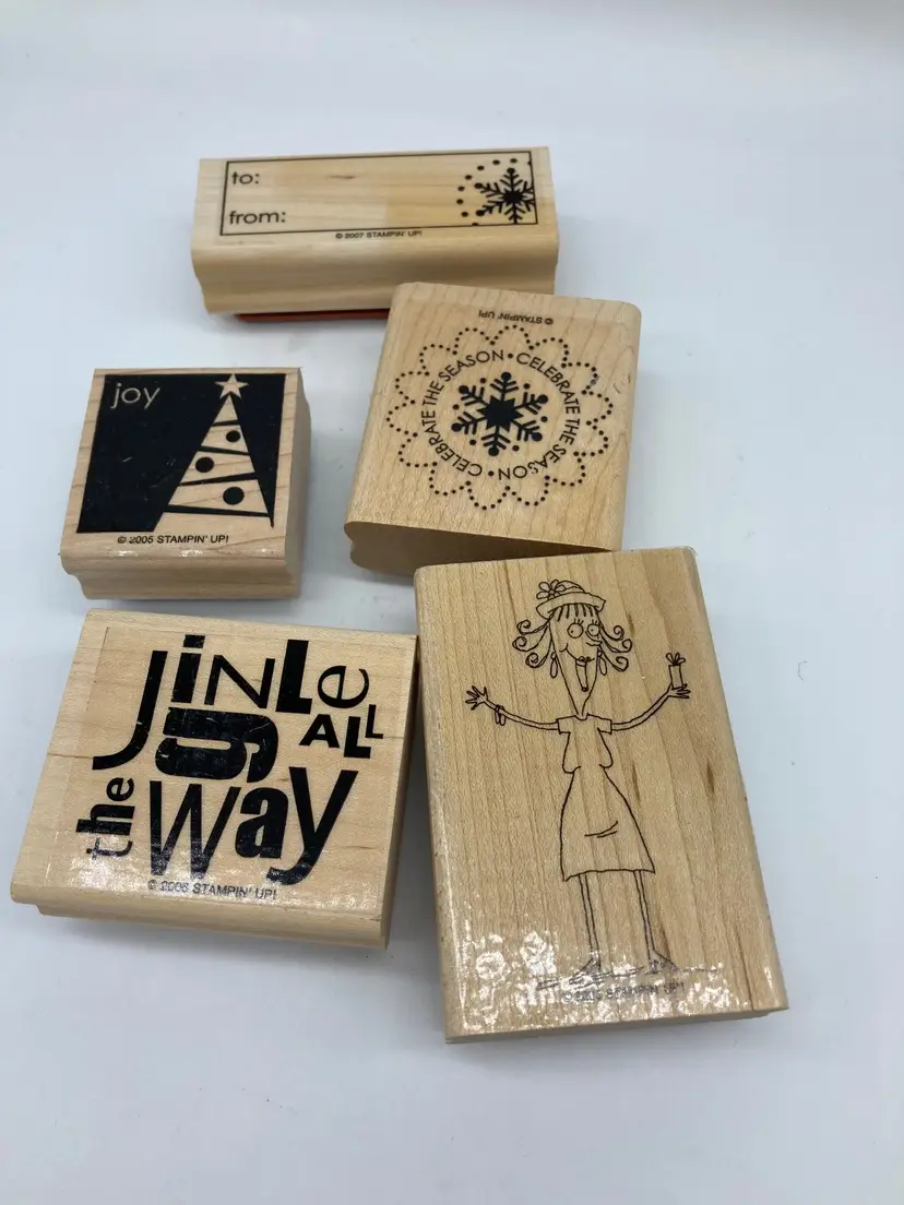 'Stampn' Up!' Christmas Rubber Stamps