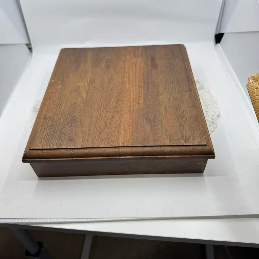 Wooden Playing Card Box, 2”x8.5”x9”