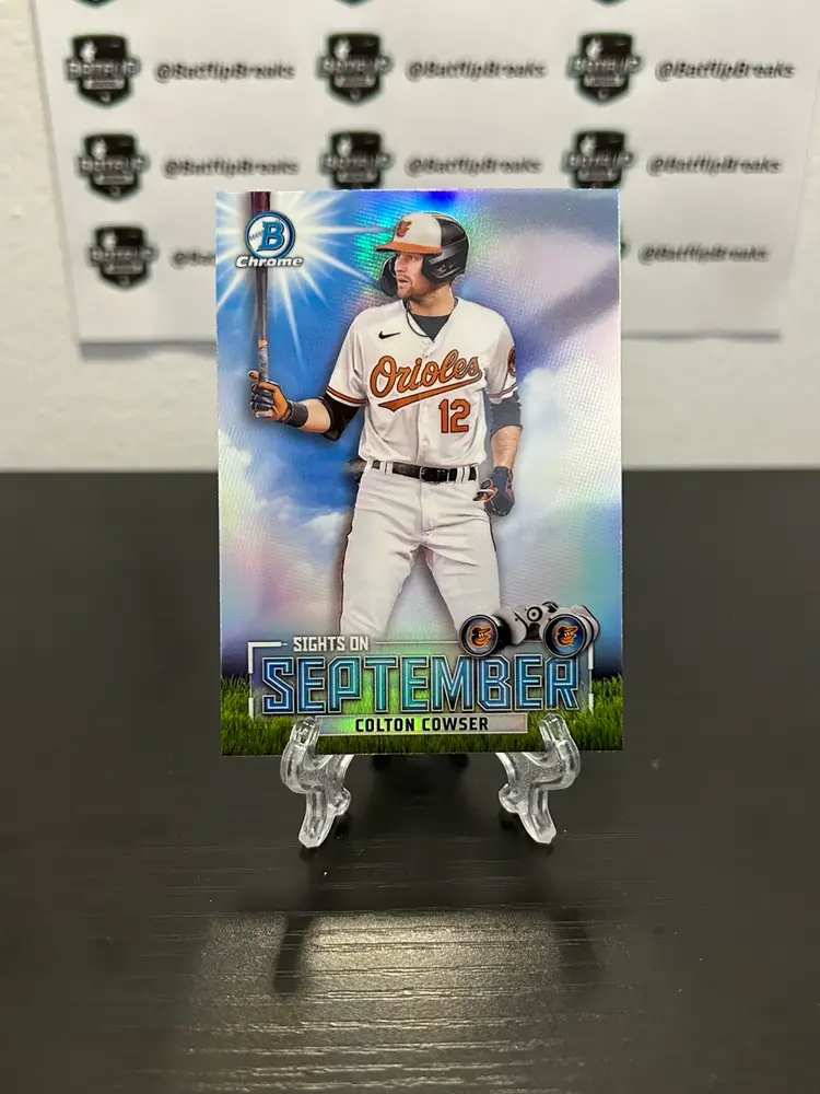 Colton Cowser 2023 Bowman Sights On September Insert #SOS-3 Baltimore Orioles