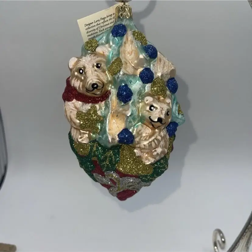 Larry Fraga Ornament Glitter Series Toddlers Christmas