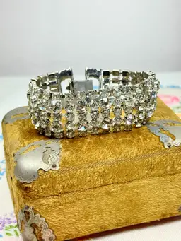Vintage Chunky Rhinestone Bracelet