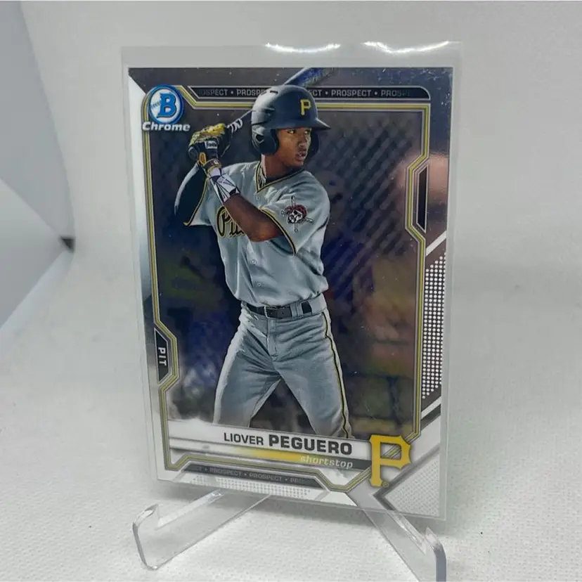 2021 bowman chrome liover peguero #bcp-52 Pittsburg Pirates