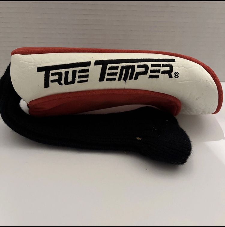 #02 Vintage True Temper Rocket BiMatrx Driver Headcover Red White Very Good