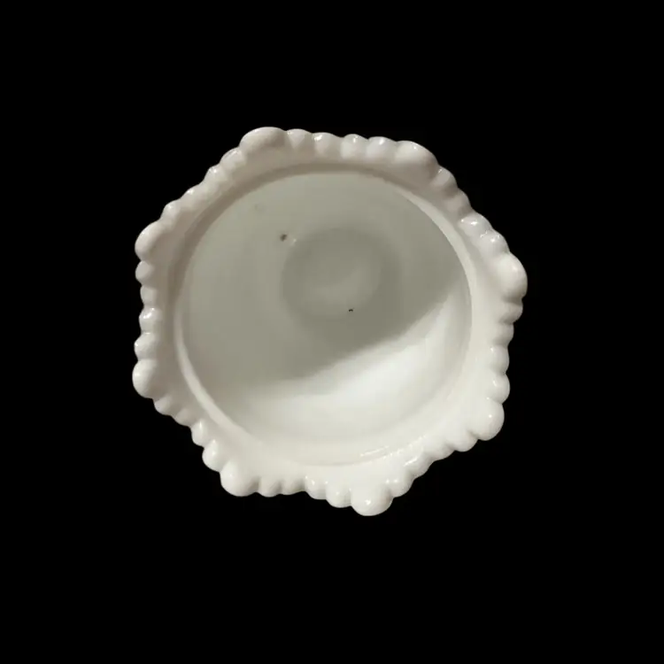 Vintage Fenton Hobnail Milk Glass Vase